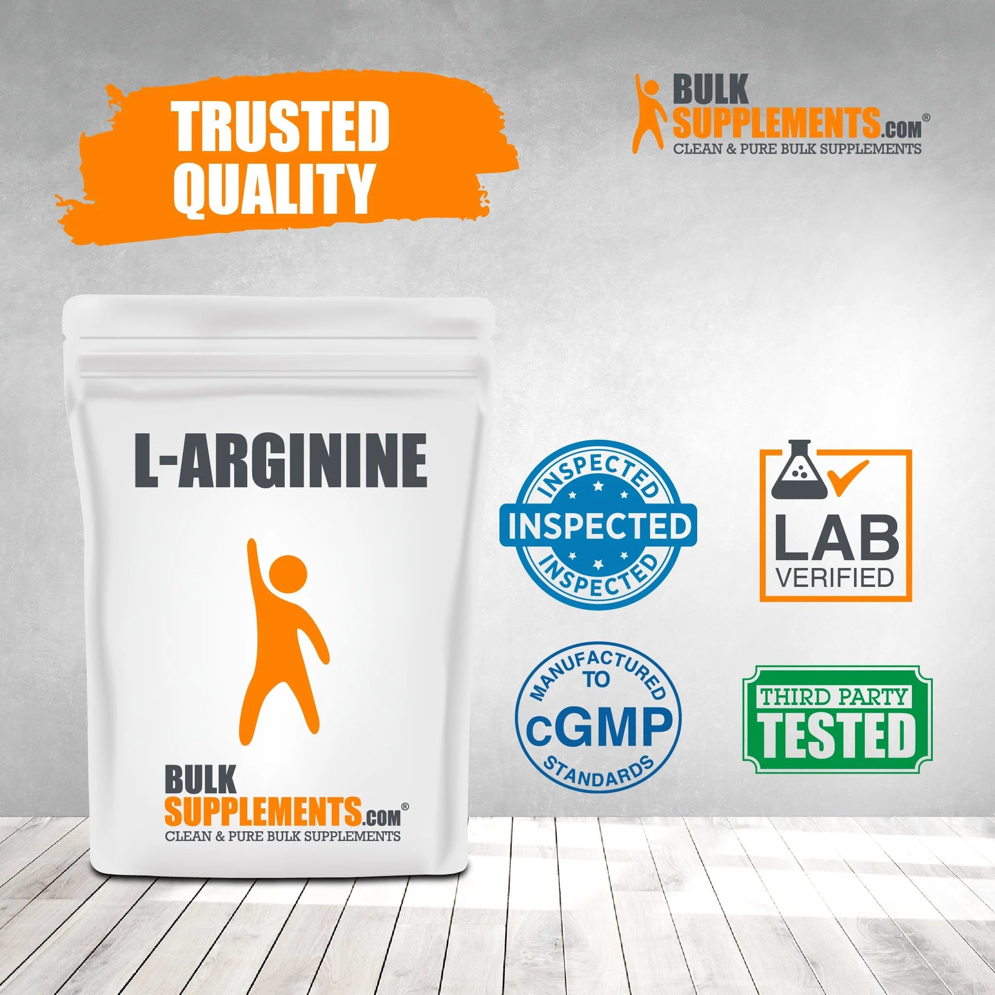 Bulksupplements L-Arginine Powder - 1G per Serving - 250 Grams (8.8 Oz) - 250 Servings