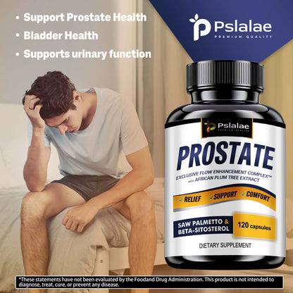 Prostate - Men'S Prostate Health, Hair Growth, Urinary Tract Health, Frequent Urination - 120 Capsules