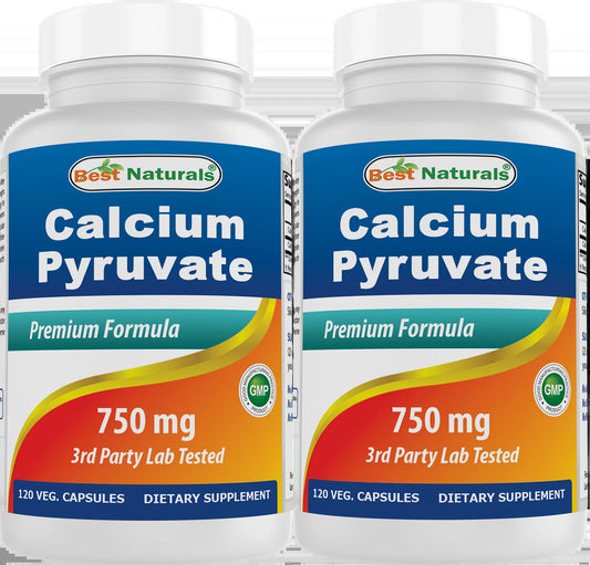 Calcium Pyruvate 750 Mg 120 Capsules