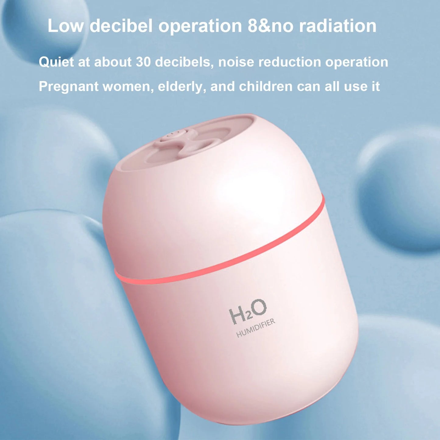 Summer Savings Clearance  Humidifiers for Bedroom, Usb Rechargeable Humidifier Home Office Desk Humidifier Portable Mini Humidifier for Baby Bedroom Travel Office Home on Clearance