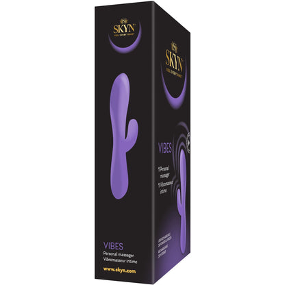 Vibes Personal Massage Wand Vibrator, 20 Speeds, Purple, 1 Count