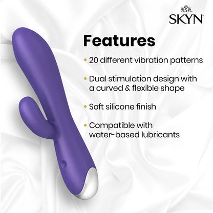 Vibes Personal Massage Wand Vibrator, 20 Speeds, Purple, 1 Count