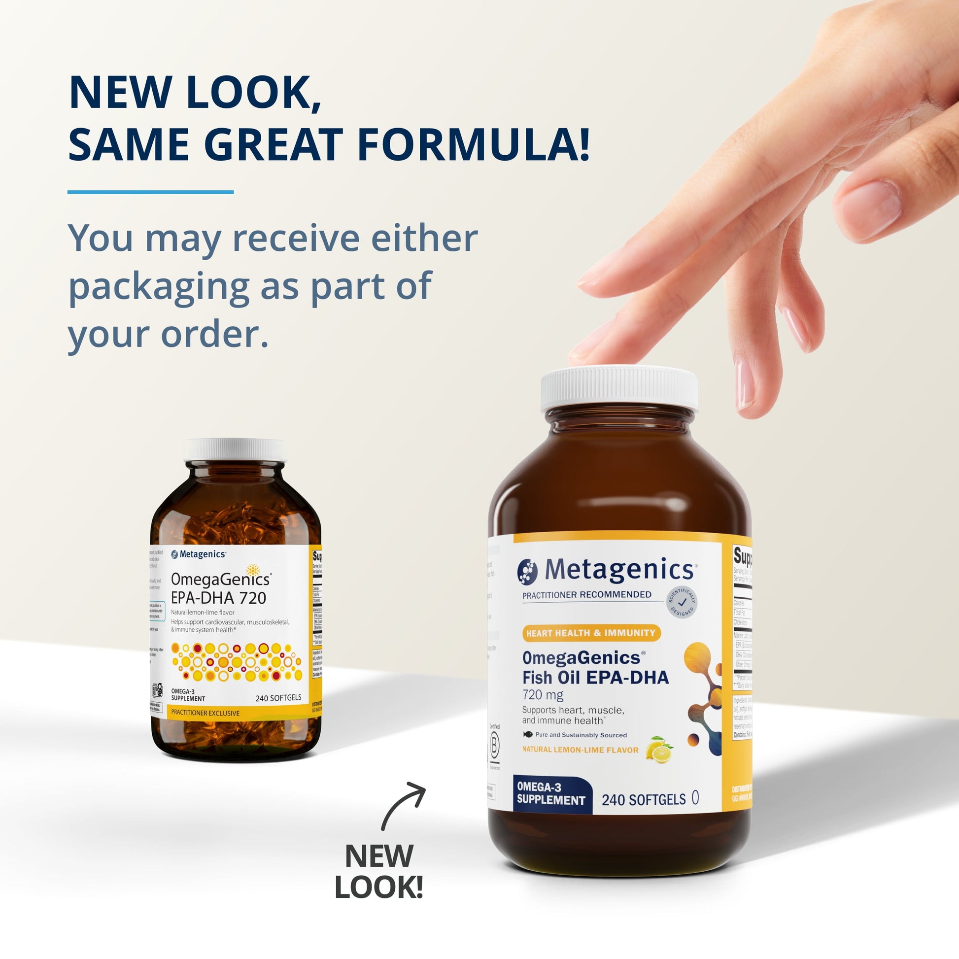 Omegagenics Fish Oil EPA-DHA 720- Omega-3 Fish Oil Supplement - for Heart Health, Musculoskeletal Health & Immune System Health* - with DHA & EPA - 240 Softgels