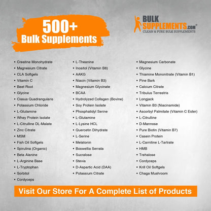 Bulksupplements L-Arginine Powder - 1G per Serving - 250 Grams (8.8 Oz) - 250 Servings