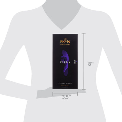 Vibes Personal Massage Wand Vibrator, 20 Speeds, Purple, 1 Count