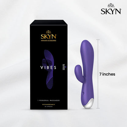 Vibes Personal Massage Wand Vibrator, 20 Speeds, Purple, 1 Count